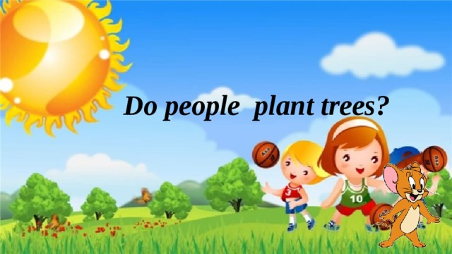 Do people plant trees?