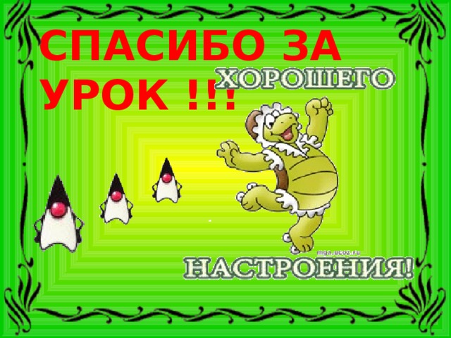 СПАСИБО ЗА УРОК !!!