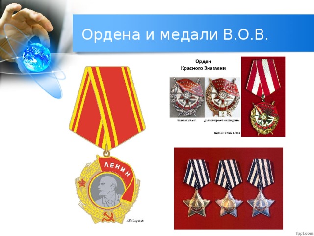 Ордена и медали В.О.В.