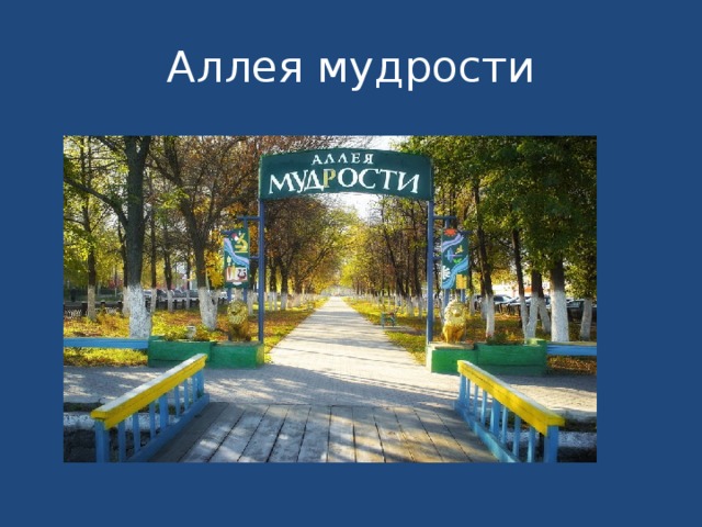 Аллея мудрости