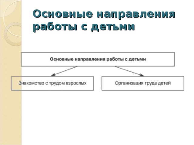 Основные направления работы с детьми