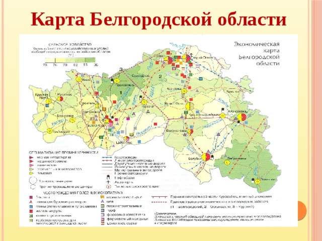 Карта Белгородской области