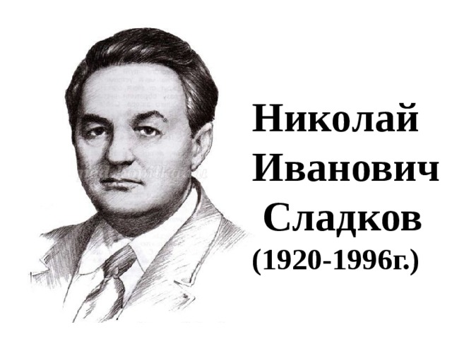 Николай Иванович Сладков (1920-1996г.)