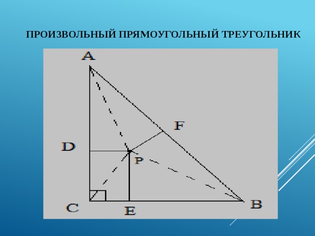 Произвольный прямоугольный треугольник