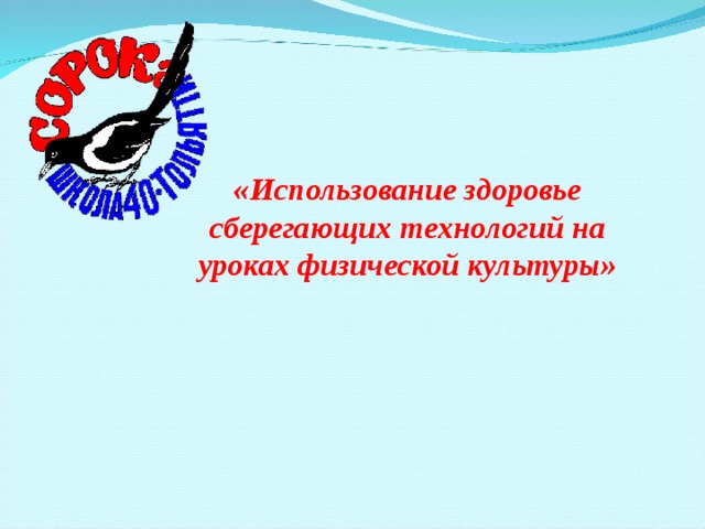 «Использование здоровье сберегающих технологий на уроках физической культуры»