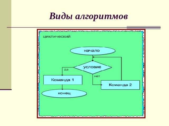 Виды алгоритмов