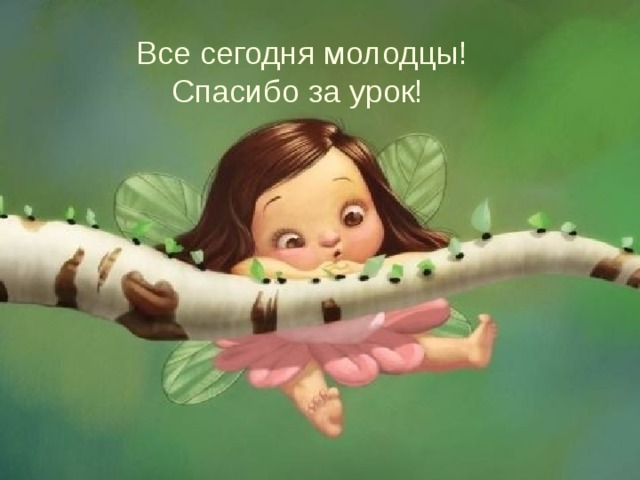 Все сегодня молодцы!  Спасибо за урок!