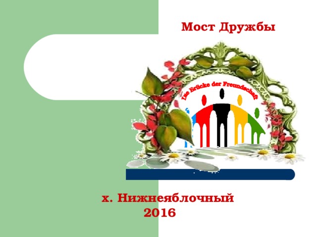 Проект мост дружбы