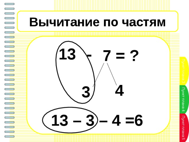 Презентация вычитание вида 13 1 класс школа россии фгос