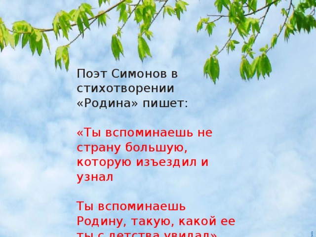 Чувство родины складывается из любви к тому месту где ты родился схема предложения