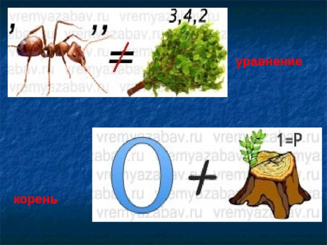 уравнение корень
