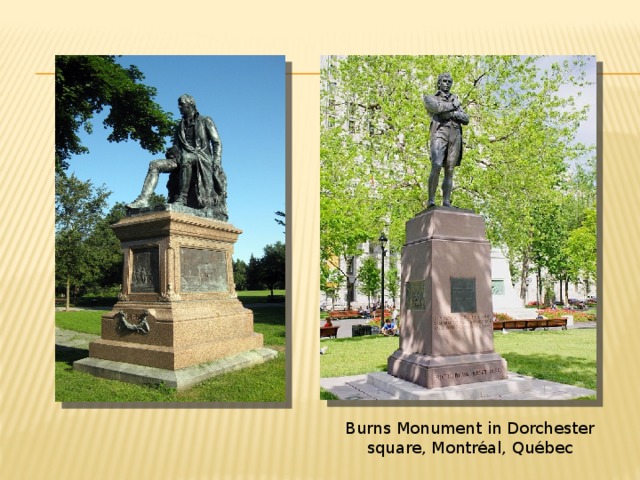 Burns Monument in Dorchester square, Montréal, Québec