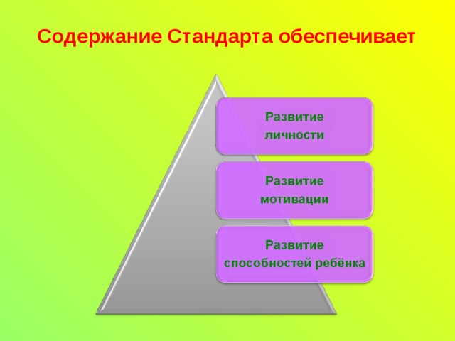 Содержание Стандарта обеспечивает