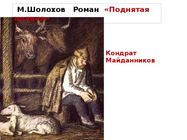 М.Шолохов Роман «Поднятая целина» Кондрат Майданников