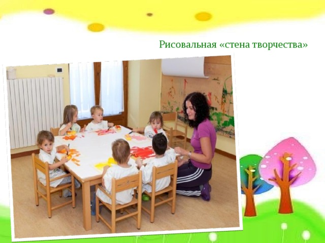 Рисовальная «стена творчества»