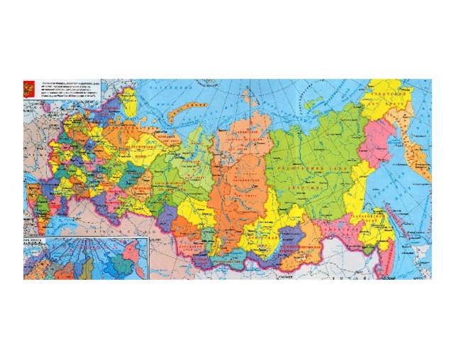 The map of our Russia