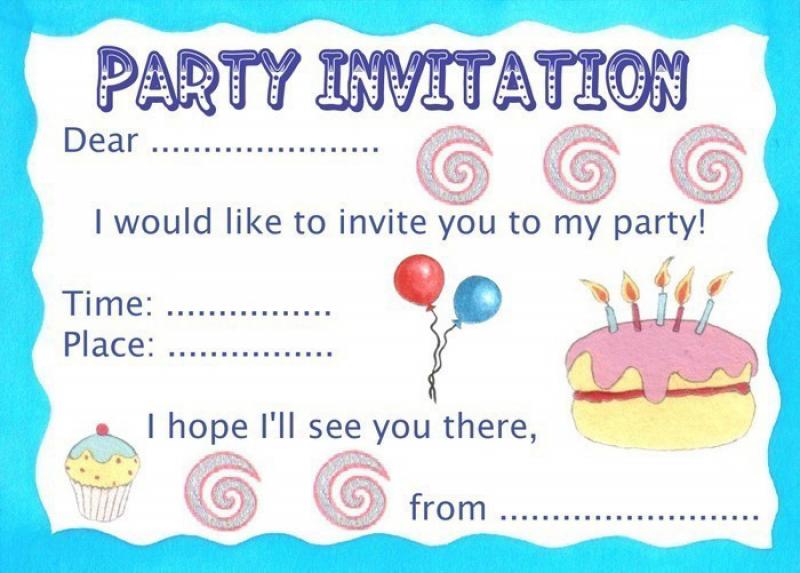 6. Write an invitation card to the Halloween Party using the example. 