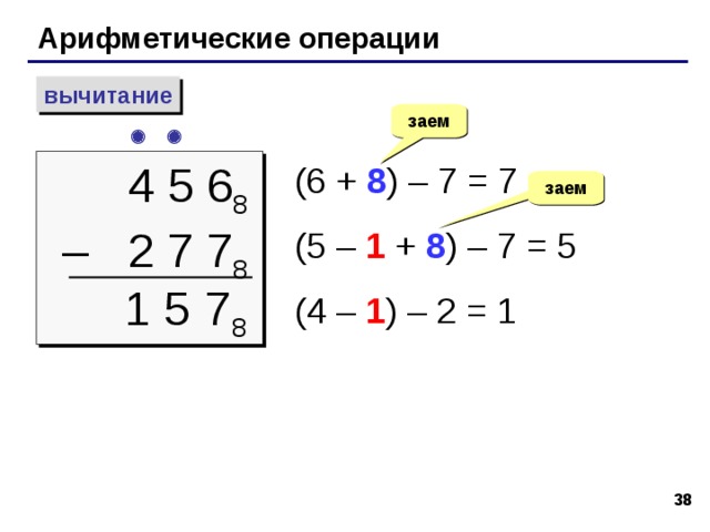 Примеры: 101101010010 2 = 11111101011 2 = 1101011010 2 = 32 32