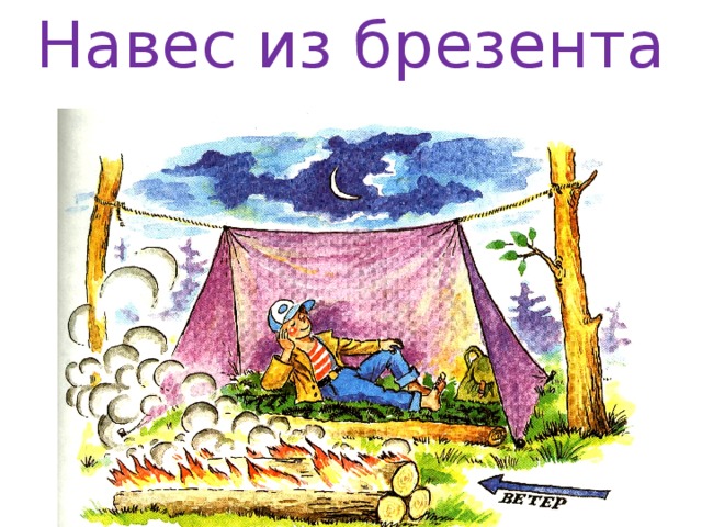 Навес из брезента (плёнки)