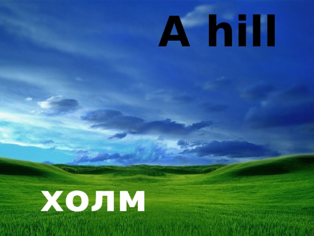 A hill холм