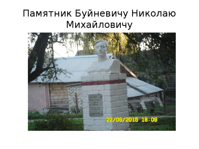 Памятник Буйневичу Николаю Михайловичу