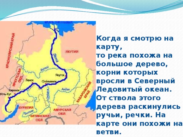 В каком направлении лена. Река Лена впадает карта. Исток Устье и бассейн реки Лена.