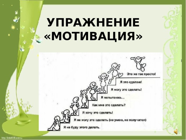 УПРАЖНЕНИЕ «МОТИВАЦИЯ»