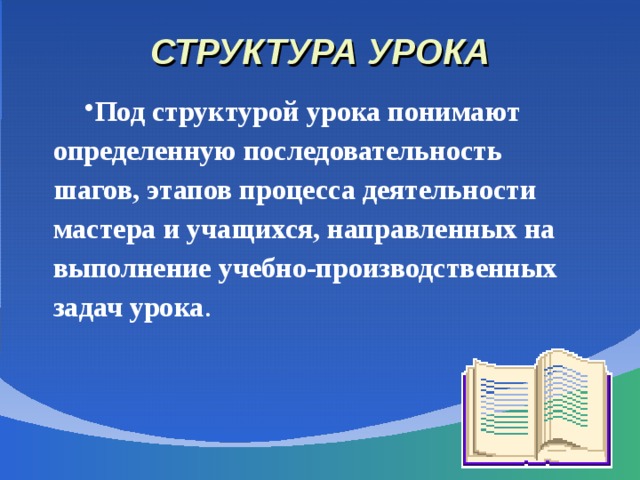 СТРУКТУРА УРОКА