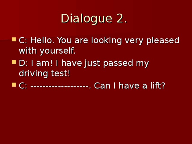 Dialogue 2.