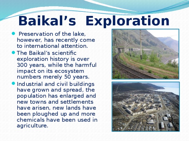 Baikal’s Exploration