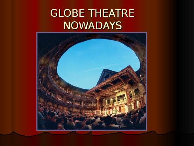 GLOBE THEATRE NOWADAYS