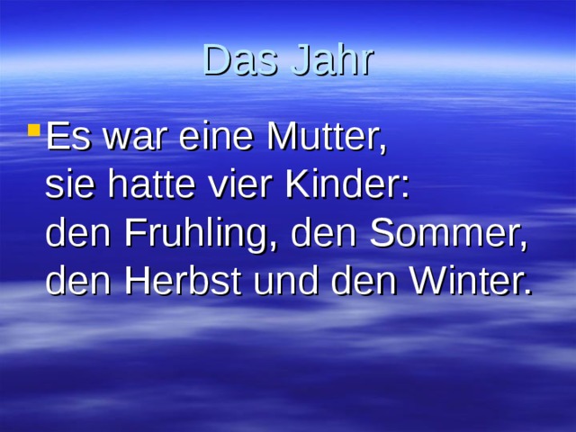 Das Jahr