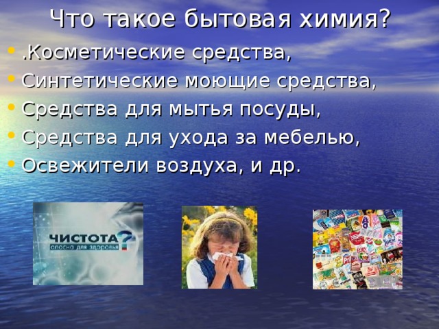 Что такое бытовая химия?