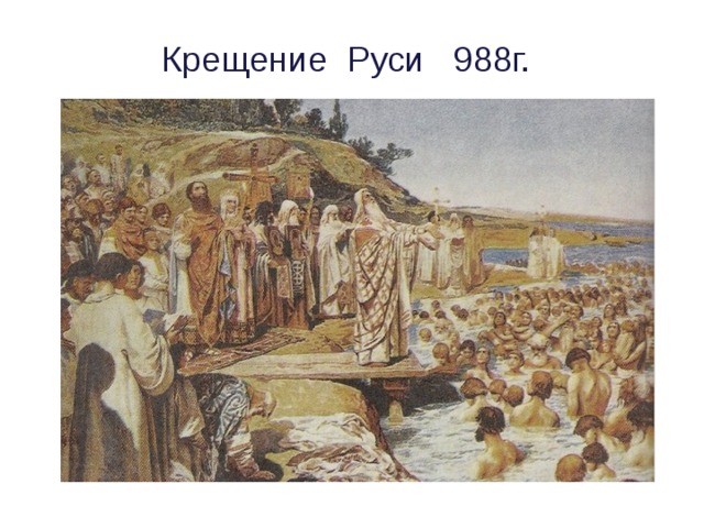 Крещение Руси 988г.