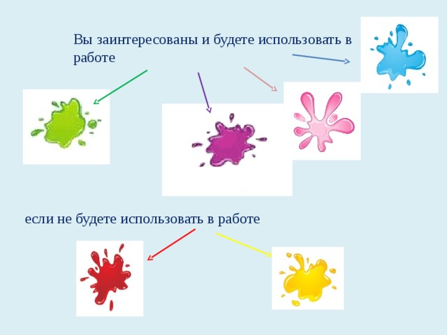 Вы заинтересованы и будете использовать в работе если не будете использовать в работе