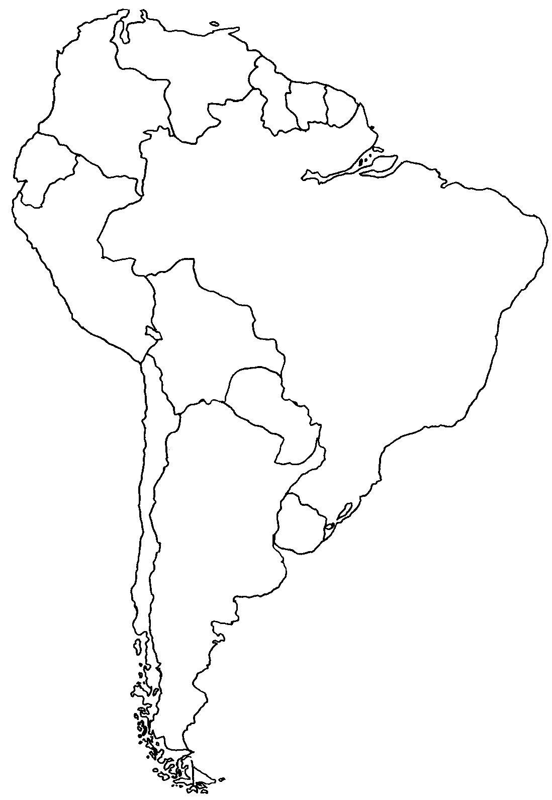 South american country. Контурная карта Южной Америки. Карта Южной Америки контурн. Контур материка Южная Америка. Карта Южная Америка раскраска карта.