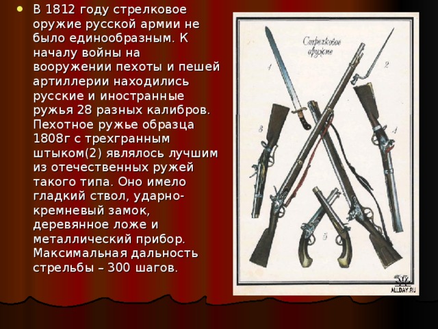 Оружие 1812 года картинки