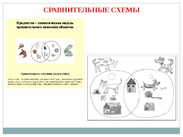 СРАВНИТЕЛЬНЫЕ СХЕМЫ