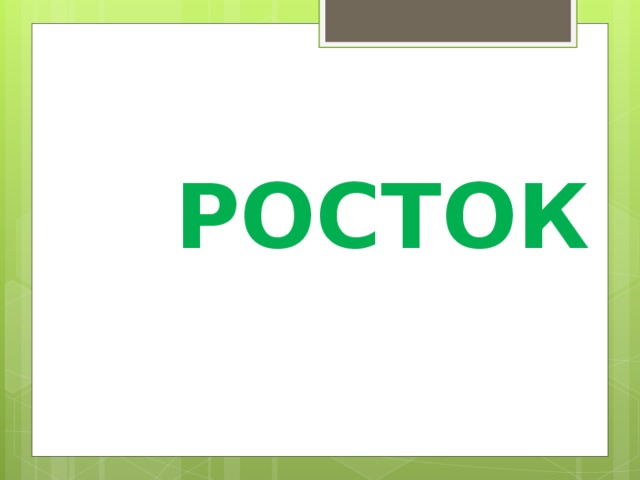 РОСТОК