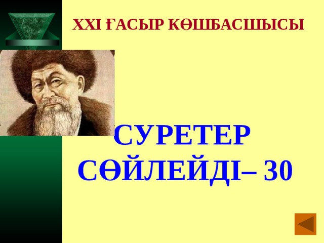 XXI ҒАСЫР КӨШБАСШЫСЫ СУРЕТЕР СӨЙЛЕЙДІ– 30