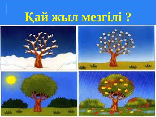 Қай жыл мезгілі ?  мезгілі?