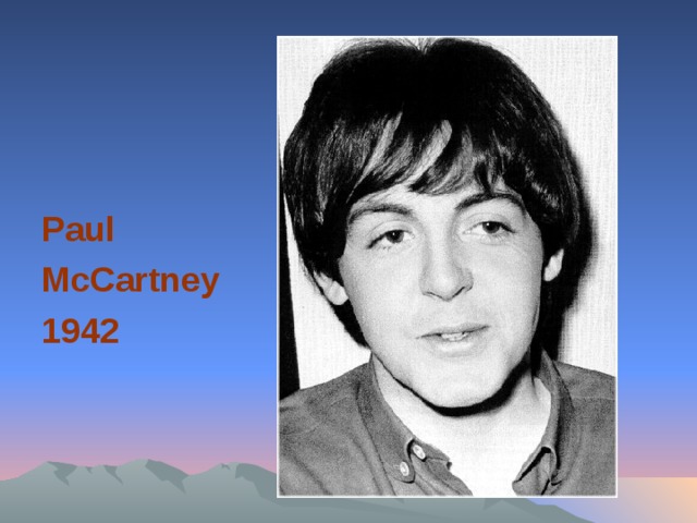Paul McCartney 1942