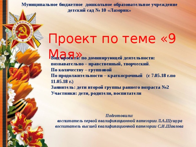 Презентация 9 мая в доу