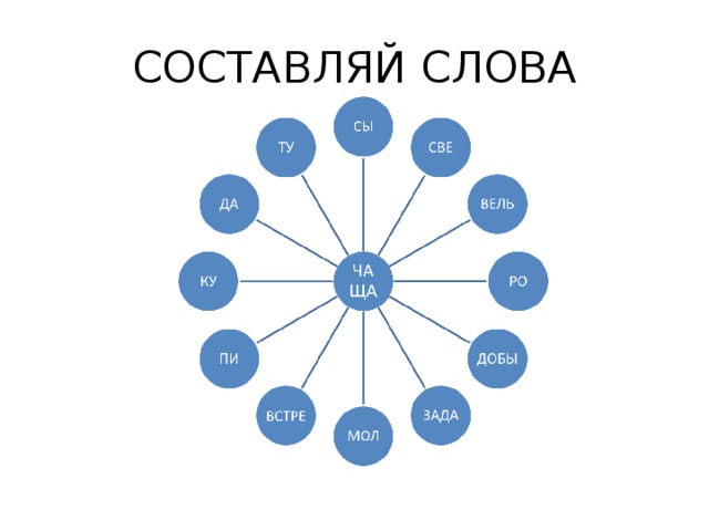 СОСТАВЛЯЙ СЛОВА