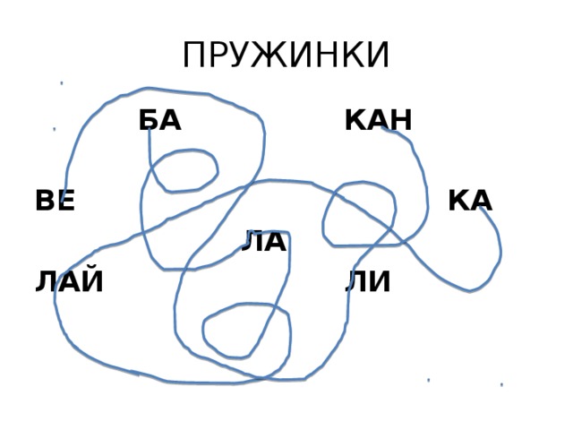 ПРУЖИНКИ БА ВЕ КАН ЛАЙ ЛА КА ЛИ