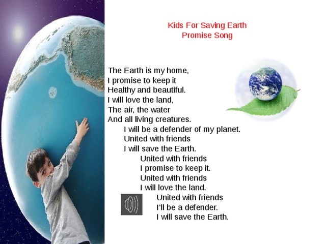 Kids For Saving Earth  Promise Song