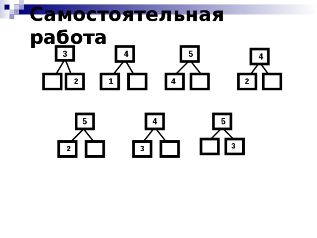 Самостоятельная работа 4 3 5 4 2 4 1 2 5 4 5 3 2 3