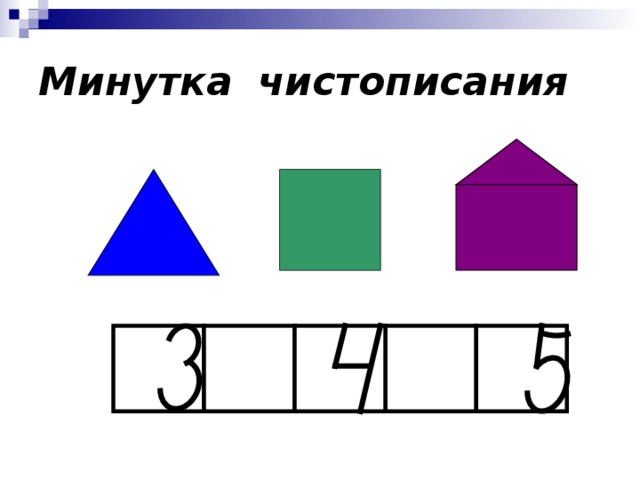 Минутка  чистописания