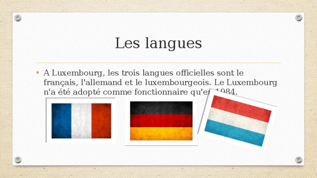 Les langues
