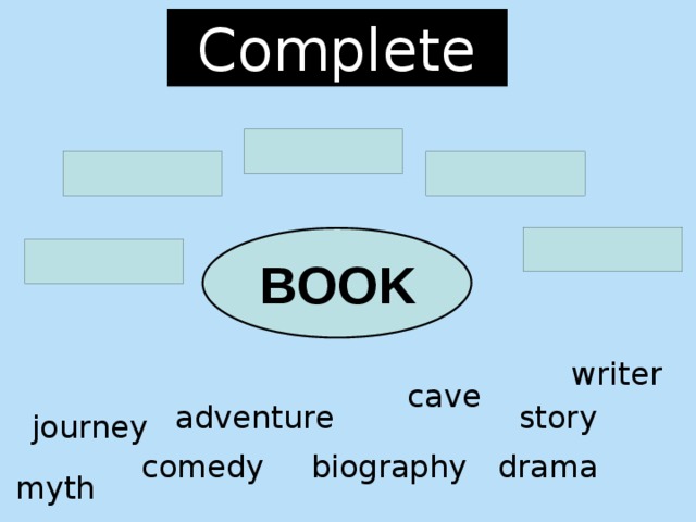 Complete BOOK writer cave adventure story journey biography comedy drama myth